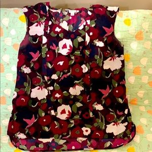 Floral Sleeveless Blouse